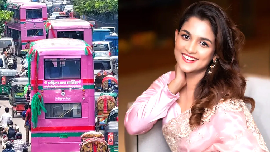 ‘গোলাপি বাস’ নিয়ে যা বললেন সাদিয়া আয়মান