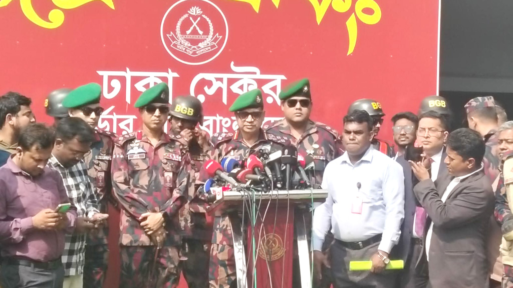 জাতীয় সংসদ নির্বাচনে মারণাস্ত্র ব্যবহার করবে না বিজিবি