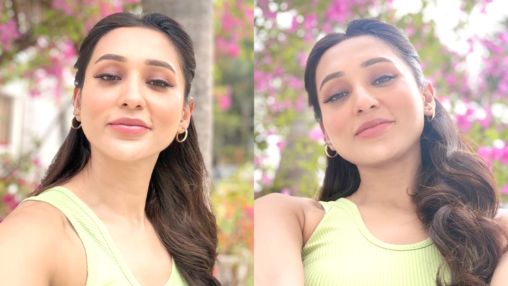 ফুল বাগানে গ্ল্যামারাস লুকে মিমি চক্রবর্তী