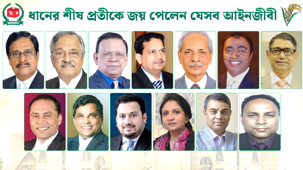 ধানের শীষ প্রতীকে জয় পেলেন সুপ্রিম কোর্টের ১৩ আইনজীবী