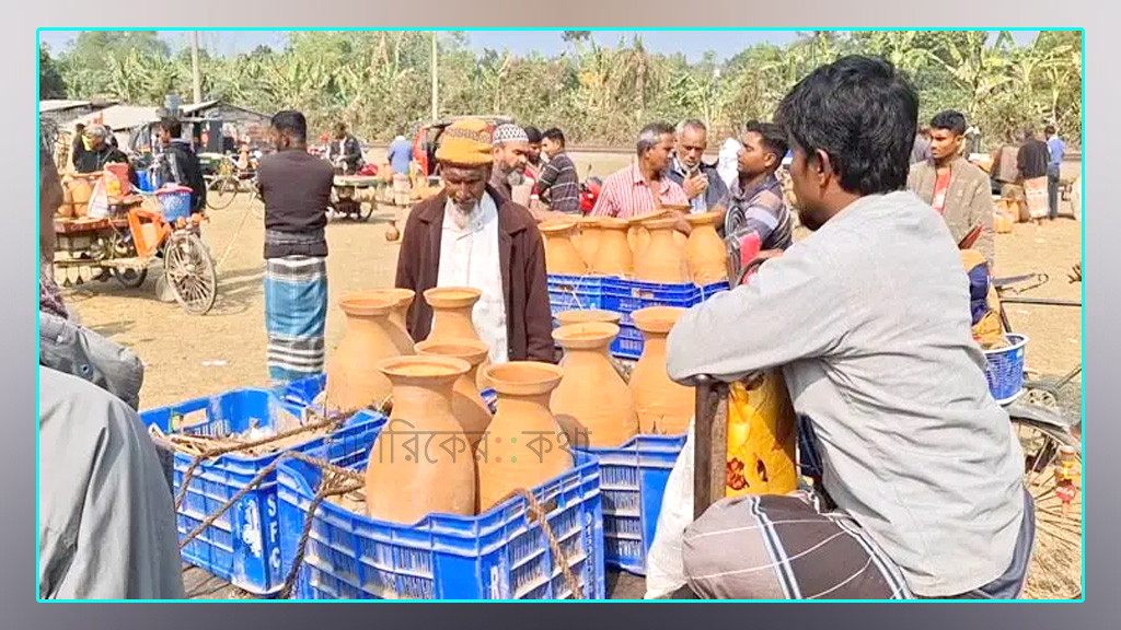 ঝিনাইদহের সাফদারপুর হাটে কোটি টাকার খেজুর গুড়ের বেচাকেনা